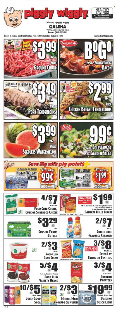 Piggly Wiggly (GA, SC) Weekly Ad Flyer Specials July 26 to August 1, 2023
