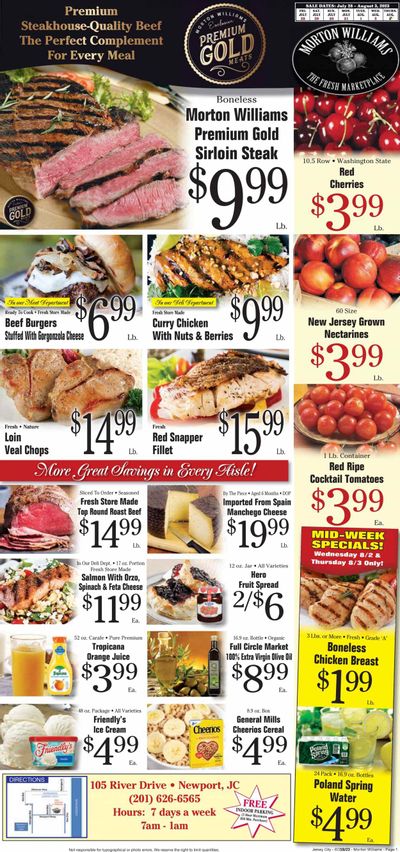 Morton Williams (NJ) Weekly Ad Flyer Specials July 28 to August 3, 2023
