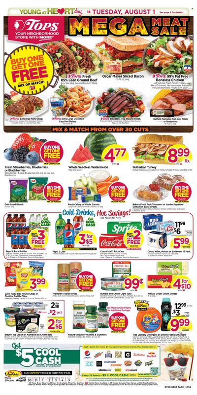 Tops Weekly Ad Flyer Specials July 30 to August 5, 2023