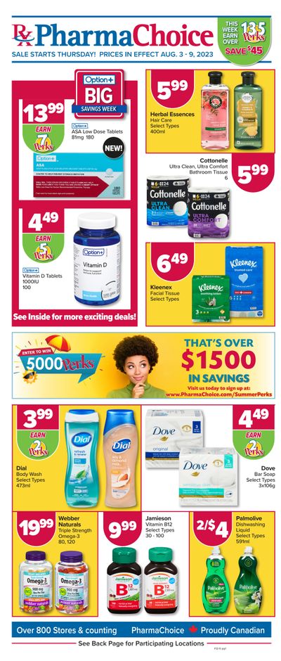 PharmaChoice (BC, AB, SK & MB) Flyer August 3 to 9