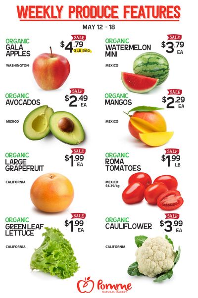 Pomme Natural Market Flyer May 12 to 18