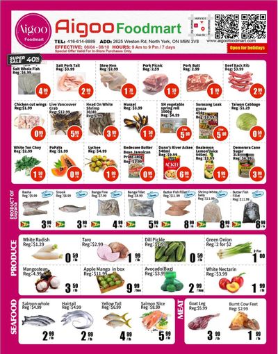 Aigoo Foodmart Flyer August 4 to 10