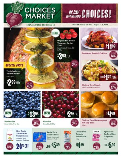 Choices Market Flyer August 3 to 9