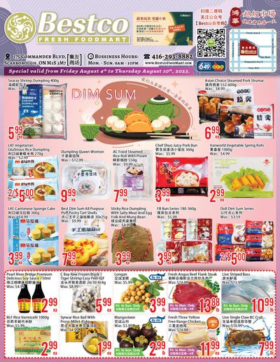 BestCo Food Mart (Scarborough) Flyer August 4 to 10