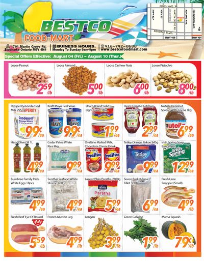 BestCo Food Mart (Etobicoke) Flyer August 4 to 10