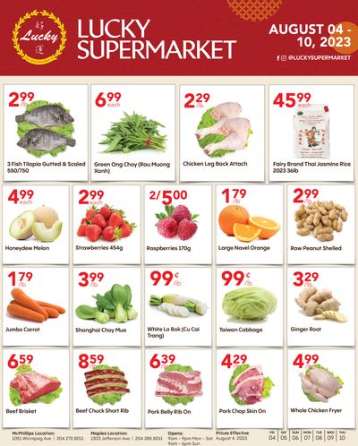 Lucky Supermarket (Winnipeg) Flyer August 4 to 10