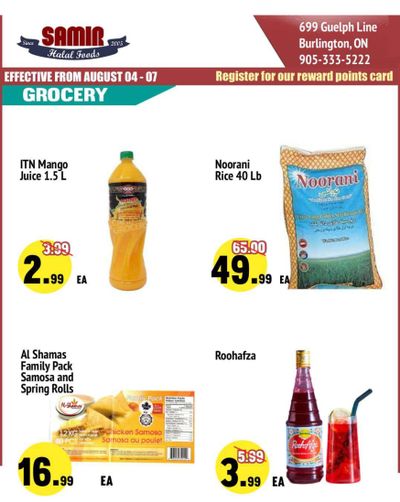 Samir Supermarket Flyer August 4 to 7