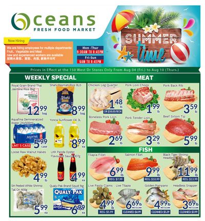 Oceans Fresh Food Market (West Dr., Brampton) Flyer August 4 to 10