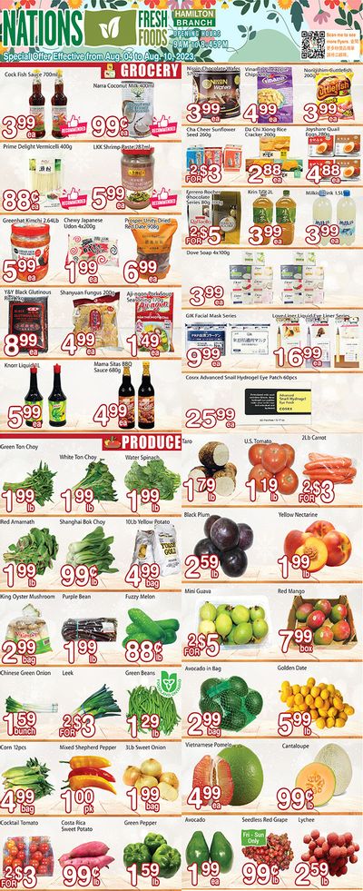 Nations Fresh Foods (Hamilton) Flyer August 4 to 10