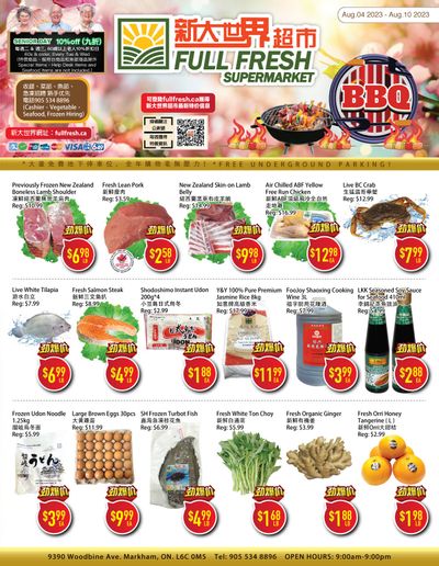 Full Fresh Supermarket Flyer August 4 to 10