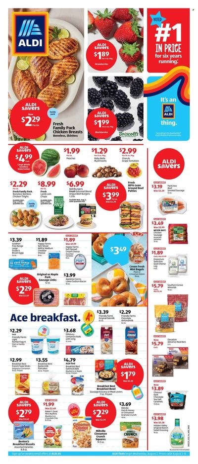 ALDI (IA, MN, ND, SD, WI) Weekly Ad Flyer Specials August 2 to August 8, 2023