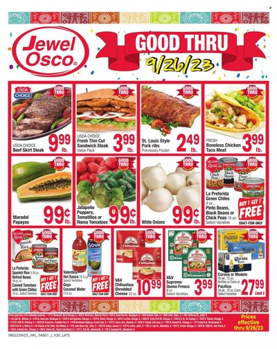 Jewel Osco (IL) Weekly Ad Flyer Specials August 2 to September 26, 2023