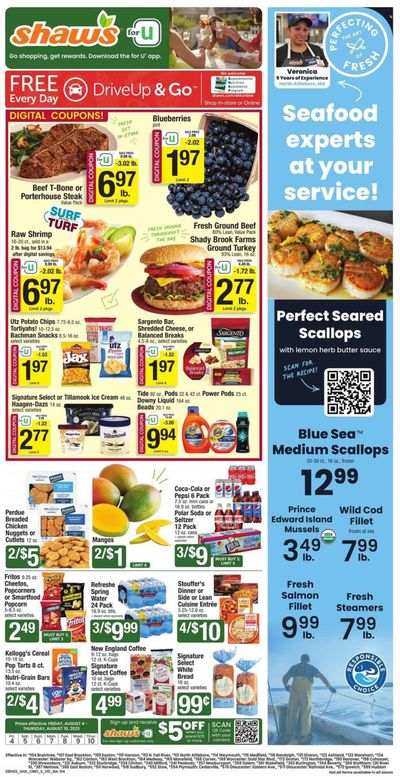 Shaw’s (MA, ME, NH, RI, VT) Weekly Ad Flyer Specials August 4 to August 10, 2023