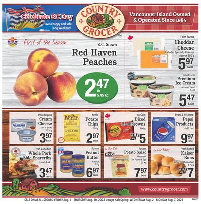 Country Grocer Flyer August 4 to 10