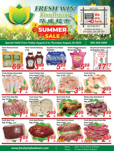 Fresh Win Foodmart Flyer August 4 to 10