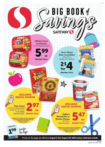 Safeway (NV) Weekly Ad Flyer Specials August 2 to August 29, 2023