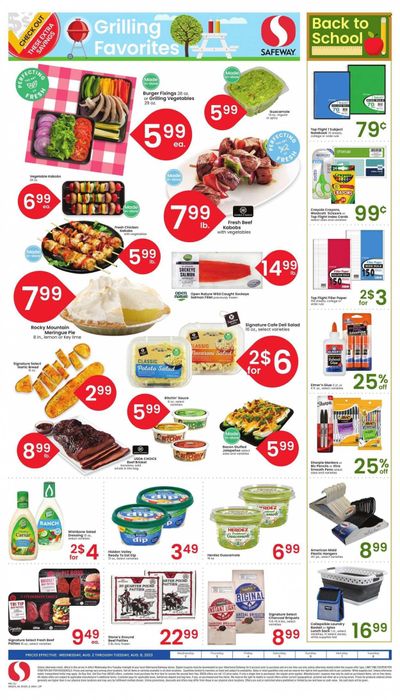 Safeway (CO) Weekly Ad Flyer Specials August 2 to August 8, 2023