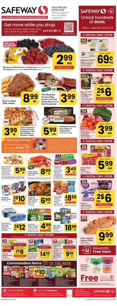 Safeway (MD) Weekly Ad Flyer Specials August 4 to August 10, 2023