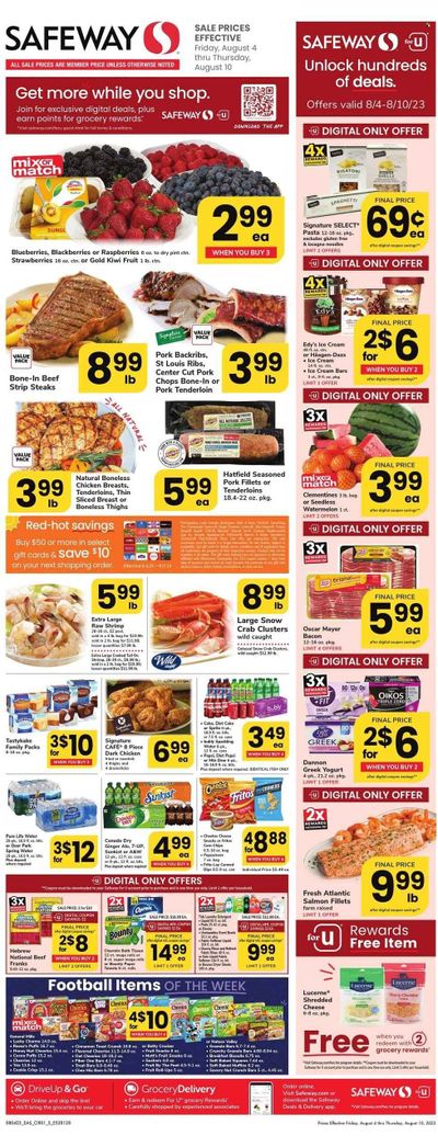 Safeway (MD) Weekly Ad Flyer Specials August 4 to August 10, 2023