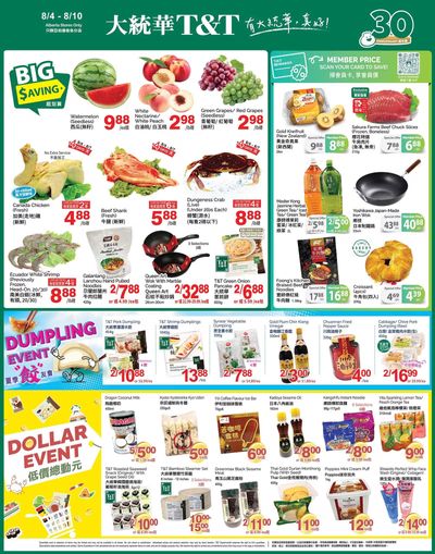 T&T Supermarket (AB) Flyer August 4 to 10