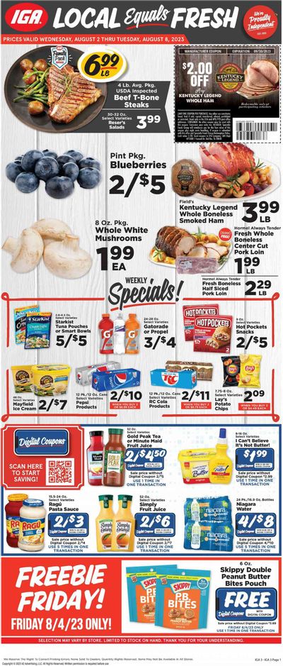 IGA (KY) Weekly Ad Flyer Specials August 2 to August 8, 2023