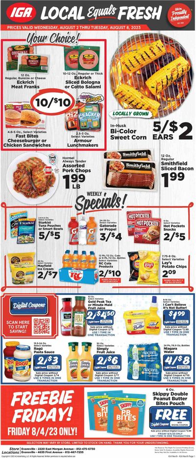 IGA (IN) Weekly Ad Flyer Specials August 2 to August 8, 2023