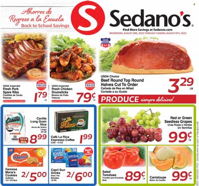 Sedano's (FL) Weekly Ad Flyer Specials August 2 to August 8, 2023