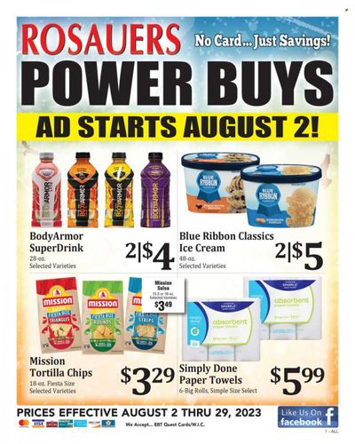 Rosauers (ID, MT, OR, WA) Weekly Ad Flyer Specials August 2 to August 29, 2023
