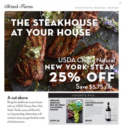 Bristol Farms (CA) Weekly Ad Flyer Specials August 2 to August 15, 2023