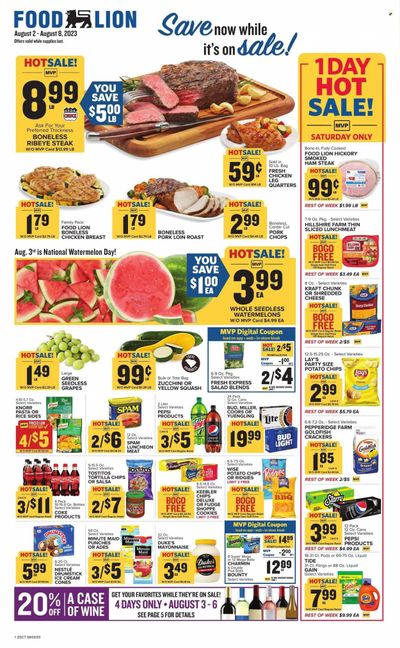 Food Lion (SC) Weekly Ad Flyer Specials August 2 to August 8, 2023