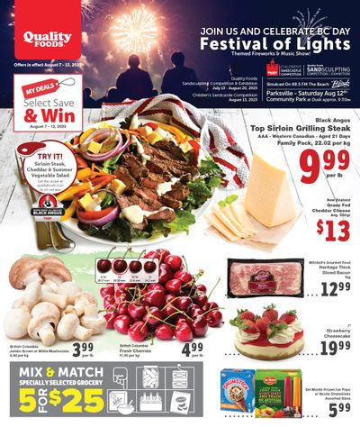 Quality Foods Flyer August 7 to 13