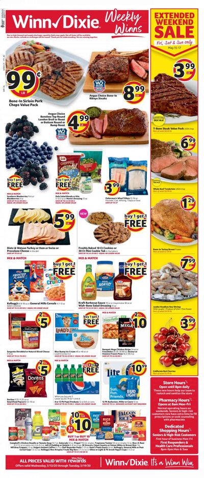 Winn Dixie Weekly Ad & Flyer May 13 to 19