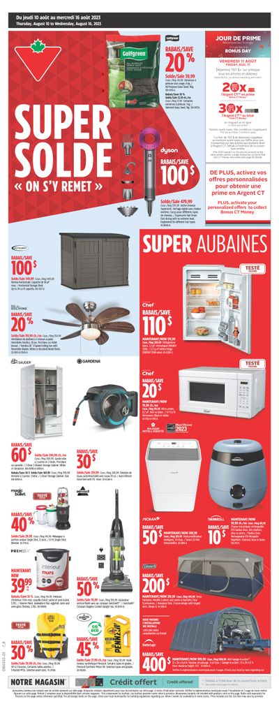 Canadian Tire (QC) Flyer August 10 to 16