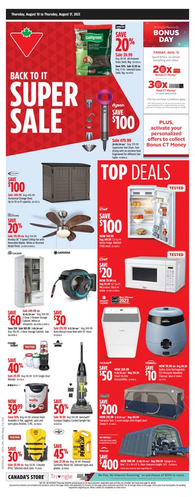 Canadian Tire (ON) Flyer August 10 to 17