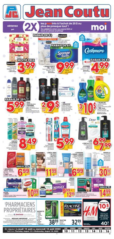 Jean Coutu (QC) Flyer August 10 to 16