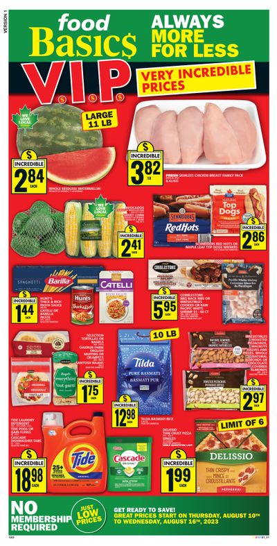 Food Basics Flyer August 10 to 16