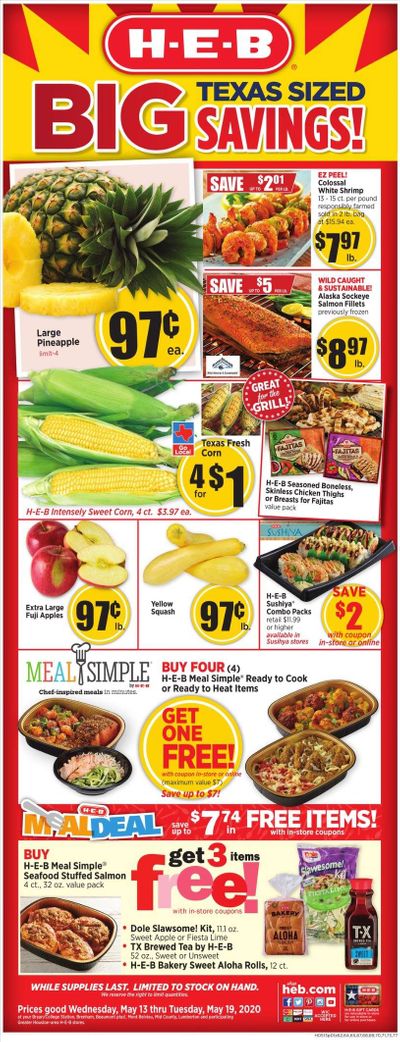 H-E-B Weekly Ad & Flyer May 13 to 19
