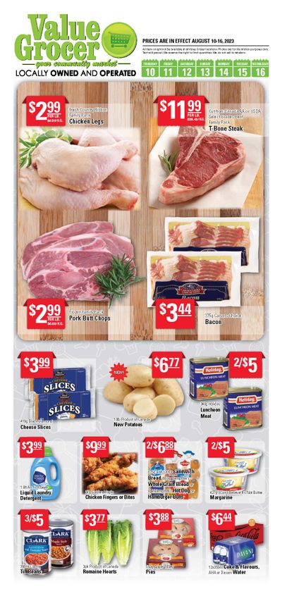 Value Grocer Flyer August 10 to 16