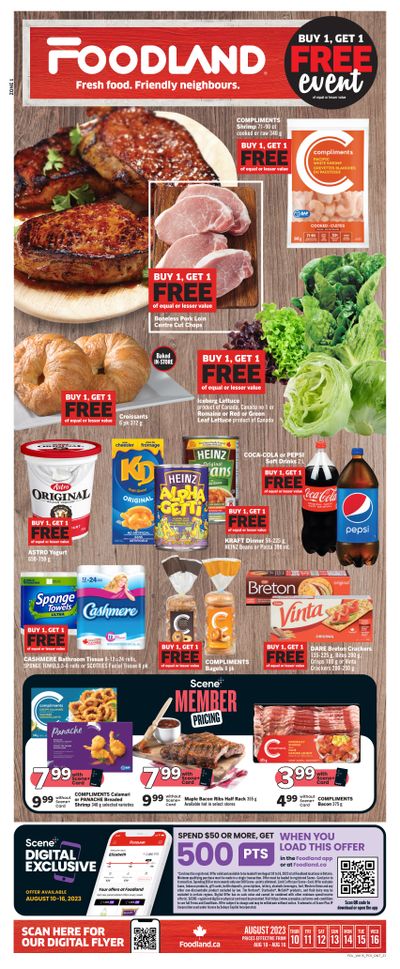 Foodland (ON) Flyer August 10 to 16