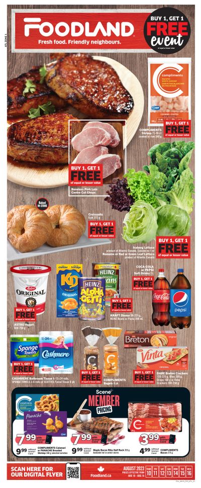 Foodland (Atlantic) Flyer August 10 to 16