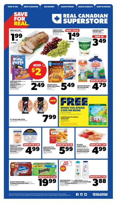 Real Canadian Superstore (ON) Flyer August 10 to 16
