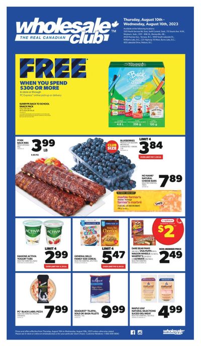 Real Canadian Wholesale Club Flyer August 10 to 16