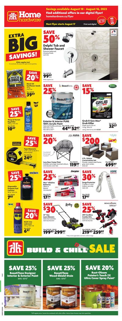 Home Hardware (Atlantic) Flyer August 10 to 16