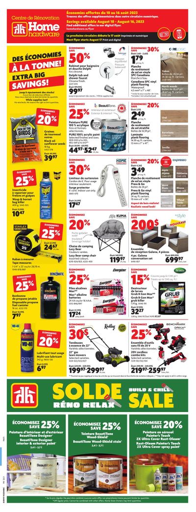 Home Hardware Building Centre (QC) Flyer August 10 to 16