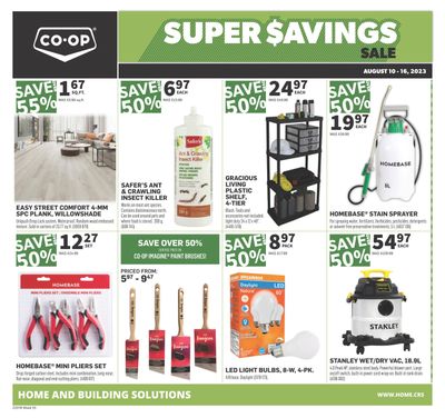 Co-op (West) Home Centre Flyer August 10 to 16