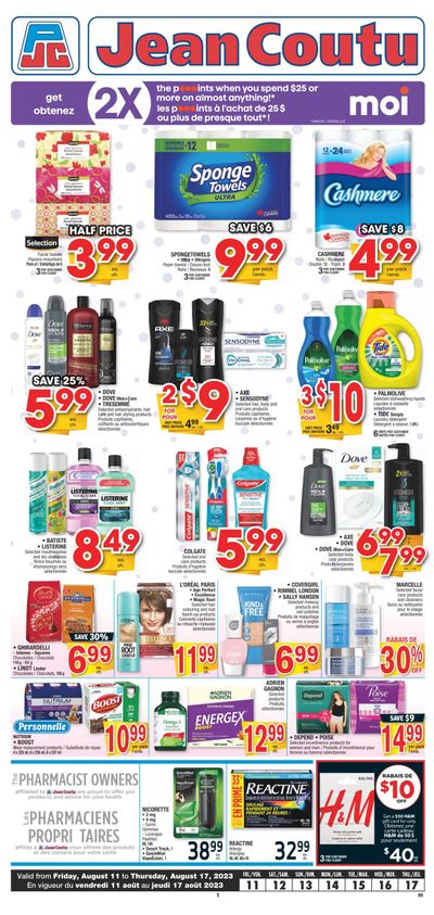 Jean Coutu (NB) Flyer August 11 to 17