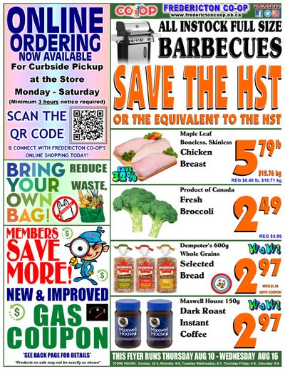 Fredericton Co-op Flyer August 10 to 16