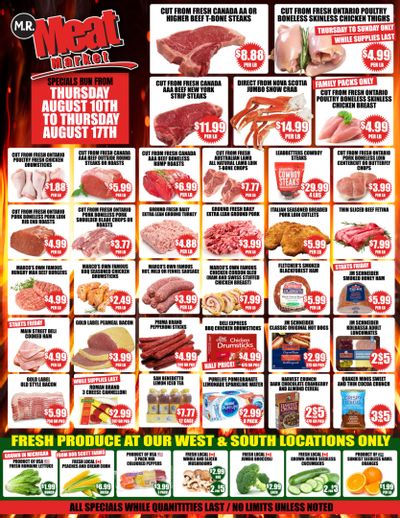 M.R. Meat Market Flyer August 10 to 17