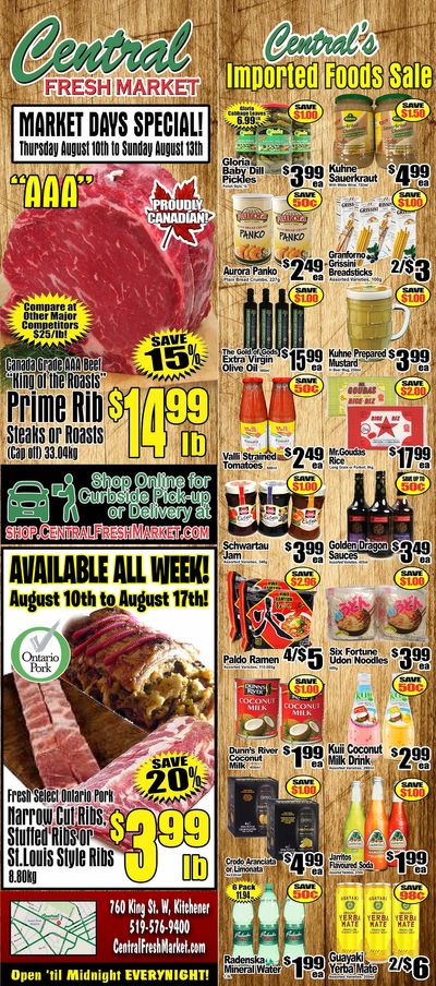 Central Fresh Market Flyer August 10 to 17