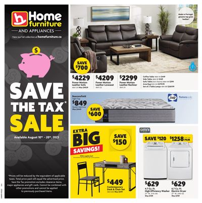 Home Furniture (ON) Flyer August 10 to 30